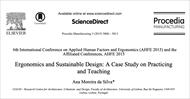 مقاله ترجمه شده ارگونومی و طراحی پایدار: مطالعه موردی در تمرین و آموزش